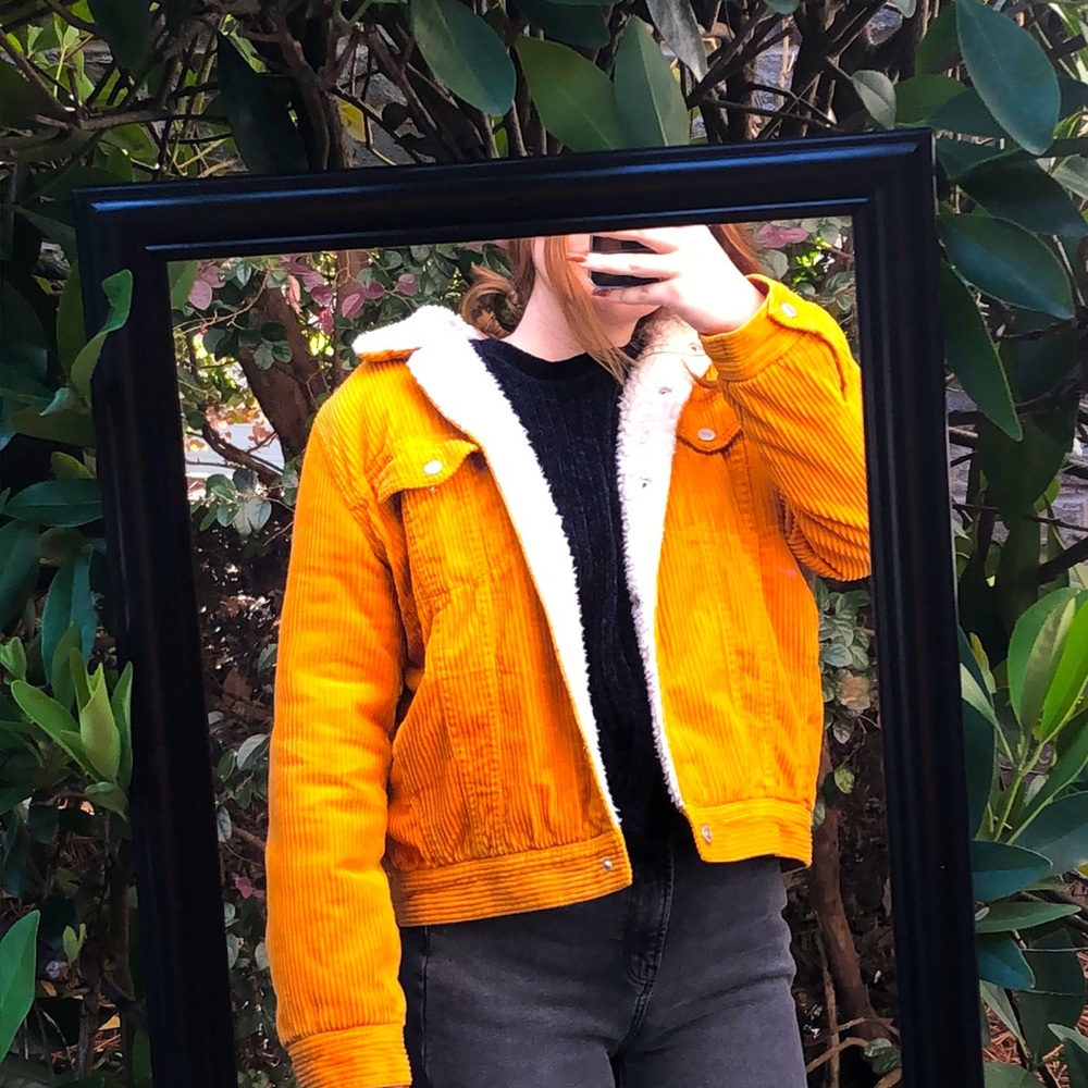 Yellow corduroy jacket